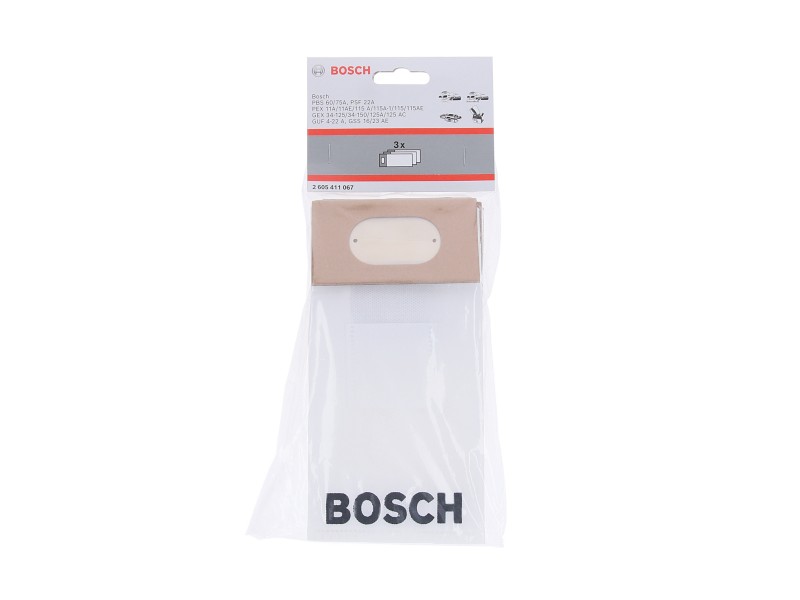Vrečka za prah Bosch, za PEX, GEX, PSS, GSS 16/23, PBS 60/75, PSF 22 A, GUF 4-22, 2605411067
